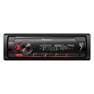 RADIO 1-DIN CON BLUETOOTH ILUMINACIÓN ROJA USB SPO
