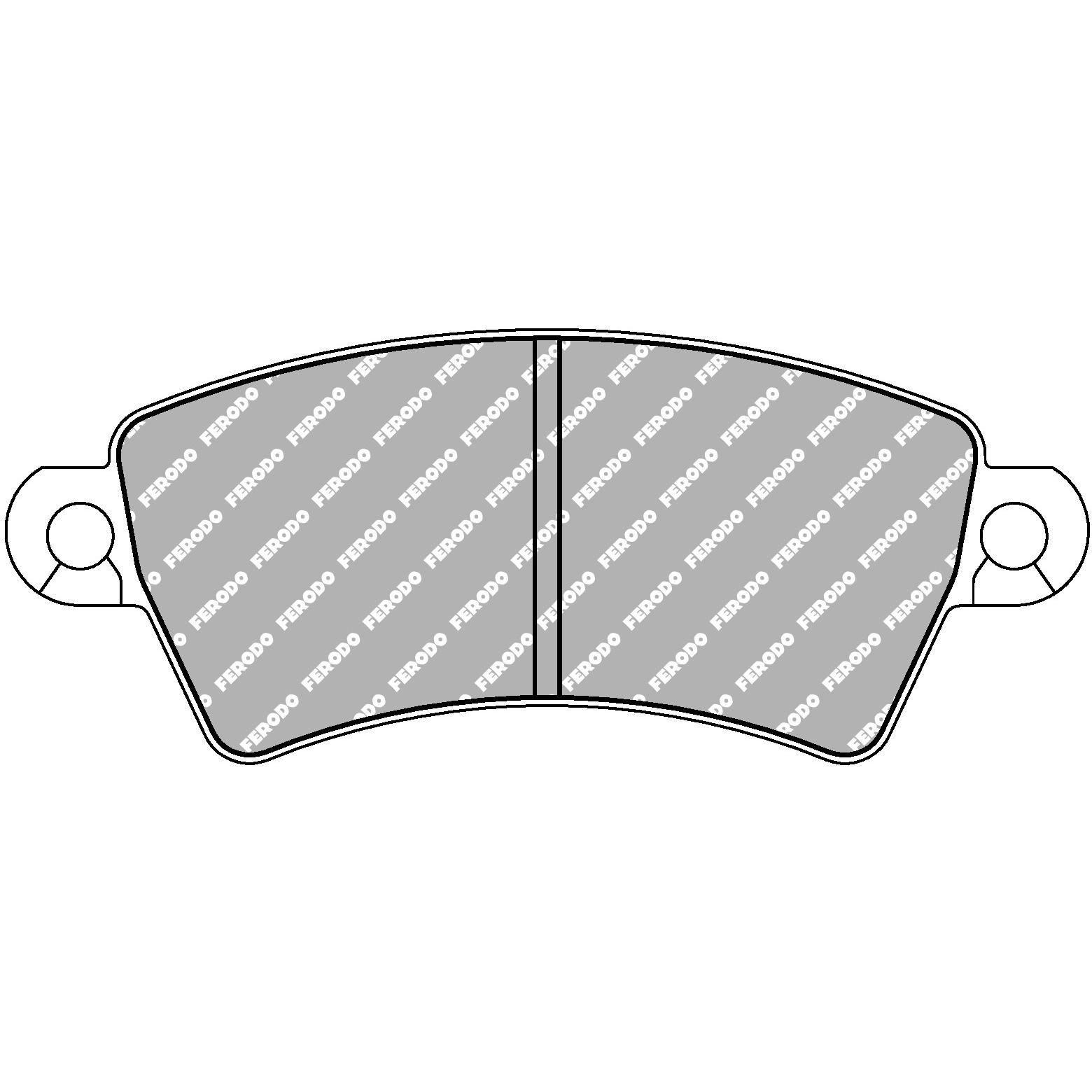 CAR RACING BRAKE PADS (FCP1370R) 1 CAR RACING BRAKE PADS (FCP1370R)