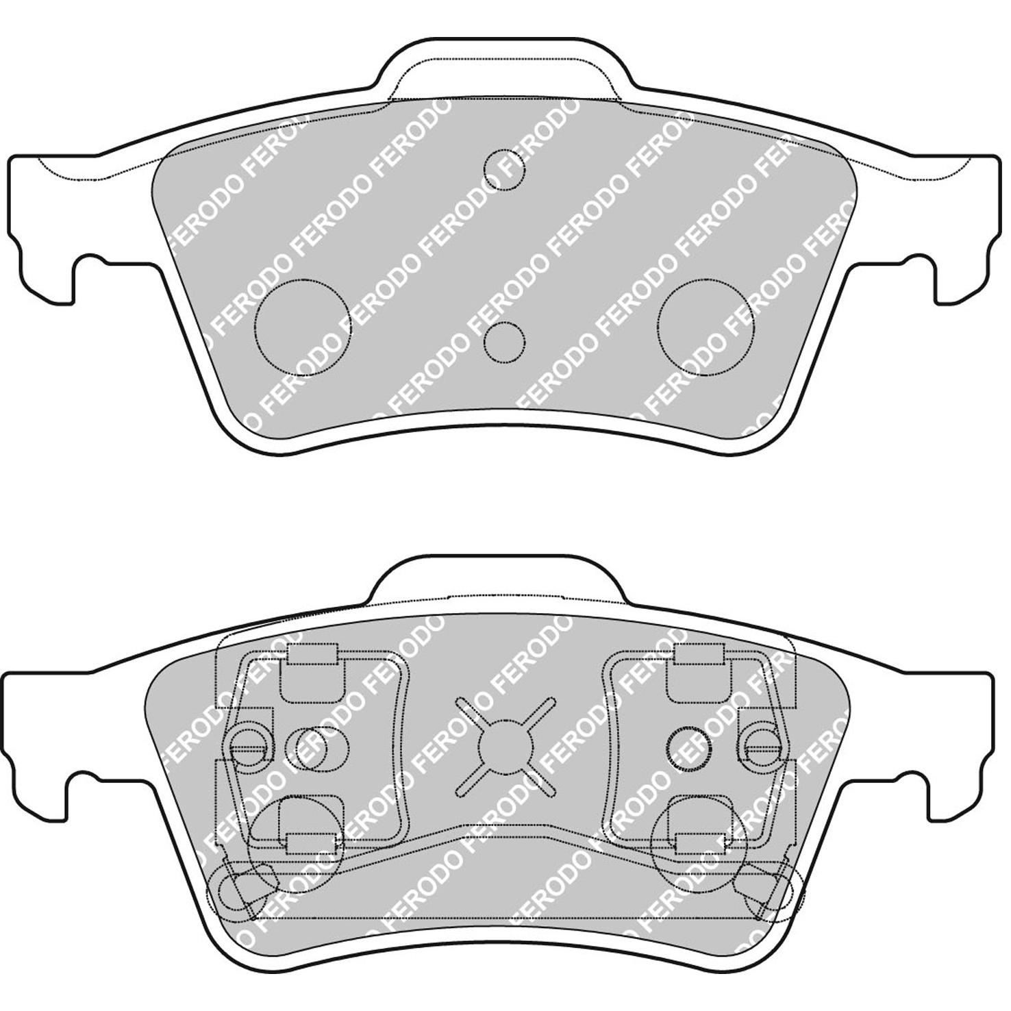 CAR RACING BRAKE PADS (FCP1540H) 1 CAR RACING BRAKE PADS (FCP1540H)