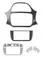 Kit De Fijación 2Din Negro Brillante Fiat Punto 12> Punto Evo