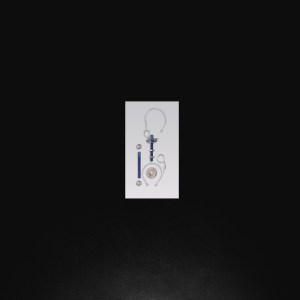 PAIR OF ALU BONNET PINS (EB00480)