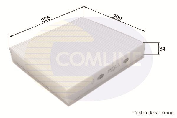 Filtro de habitáculo Comline EKF214 1 Filtro de habitáculo Comline EKF214