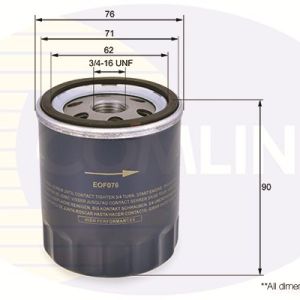 Filtro de aceite Comline EOF076