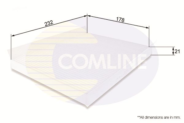 Filtro de habitáculo Comline EKF103 1 Filtro de habitáculo Comline EKF103