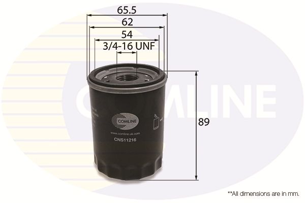 Filtro de aceite Comline CNS11216 1 Filtro de aceite Comline CNS11216