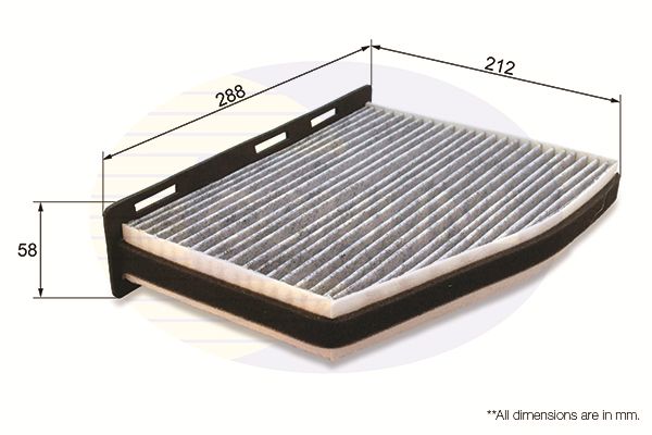 Filtro de habitáculo Comline EKF388A 1 Filtro de habitáculo Comline EKF388A