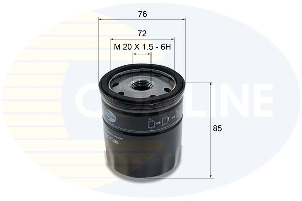 Filtro de aceite Comline EOF305 1 Filtro de aceite Comline EOF305