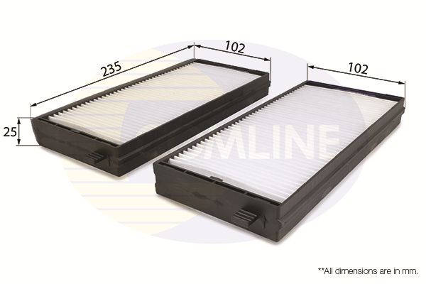 Filtro de habitáculo Comline EKF263 1 Filtro de habitáculo Comline EKF263